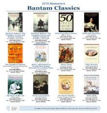 Bestselling Bantam Classics Sell Sheet cover