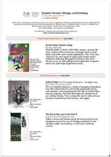 Graphic Novels, Manga, & Gaming June 2020 cover
