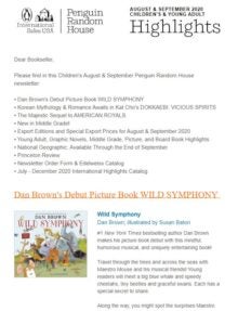 August & September Children’s Highlights Newsletter cover