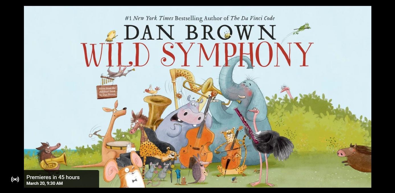 Attend Dan Brown’s WILD SYMPHONY Concert on March 20th!