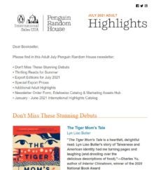 July 2021 Adult Highlights Newsletter cover