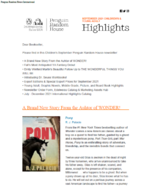 September 2021 Children’s Highlights Newsletter cover