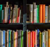 Photo of shelved filled with books